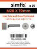 Simfix product label - 10642A220070-T