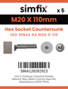 Simfix product label - 10642A220110-D