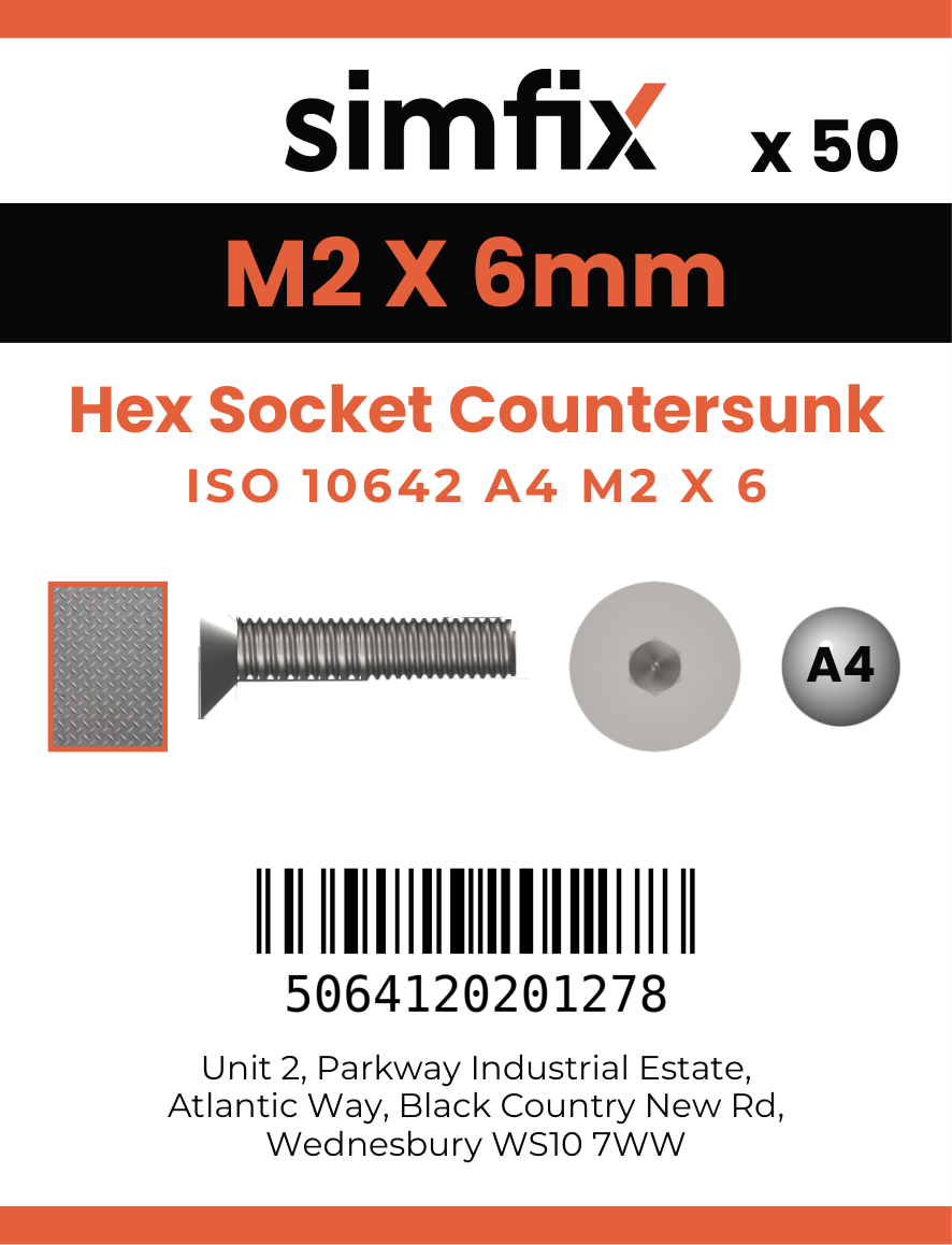 Simfix product label - 10642A402006-T