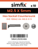 Simfix product label - 10642A4025005-D