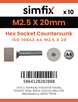 Simfix product label - 10642A4025020-D