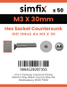 Simfix product label - 10642A403030-T