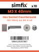 Simfix product label - 10642A403040-D