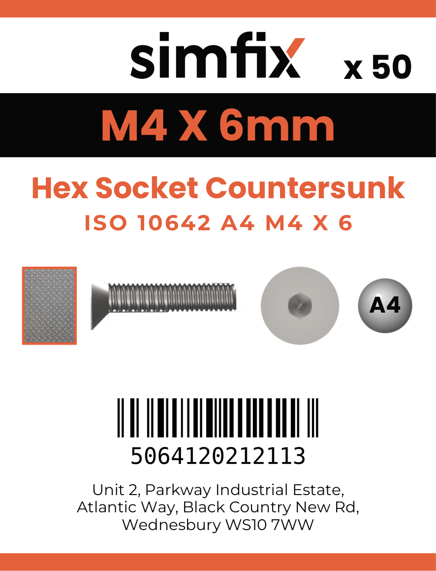 Simfix product label - 10642A404006-T
