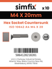 Simfix product label - 10642A404020-D