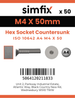 Simfix product label - 10642A404050-T