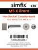 Simfix product label - 10642A405006-D