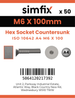 Simfix product label - 10642A406100-T