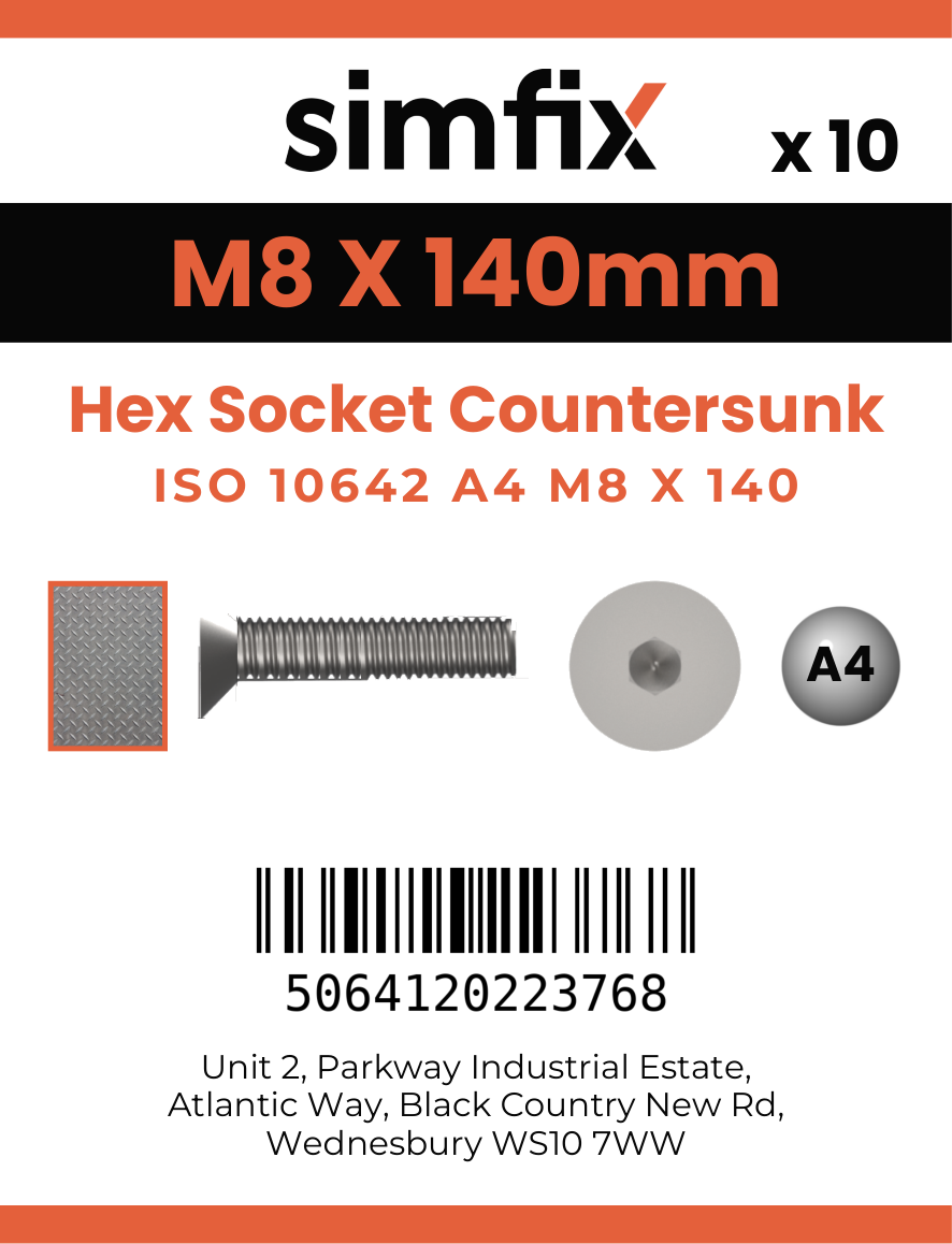 Simfix product label - 10642A408140-D