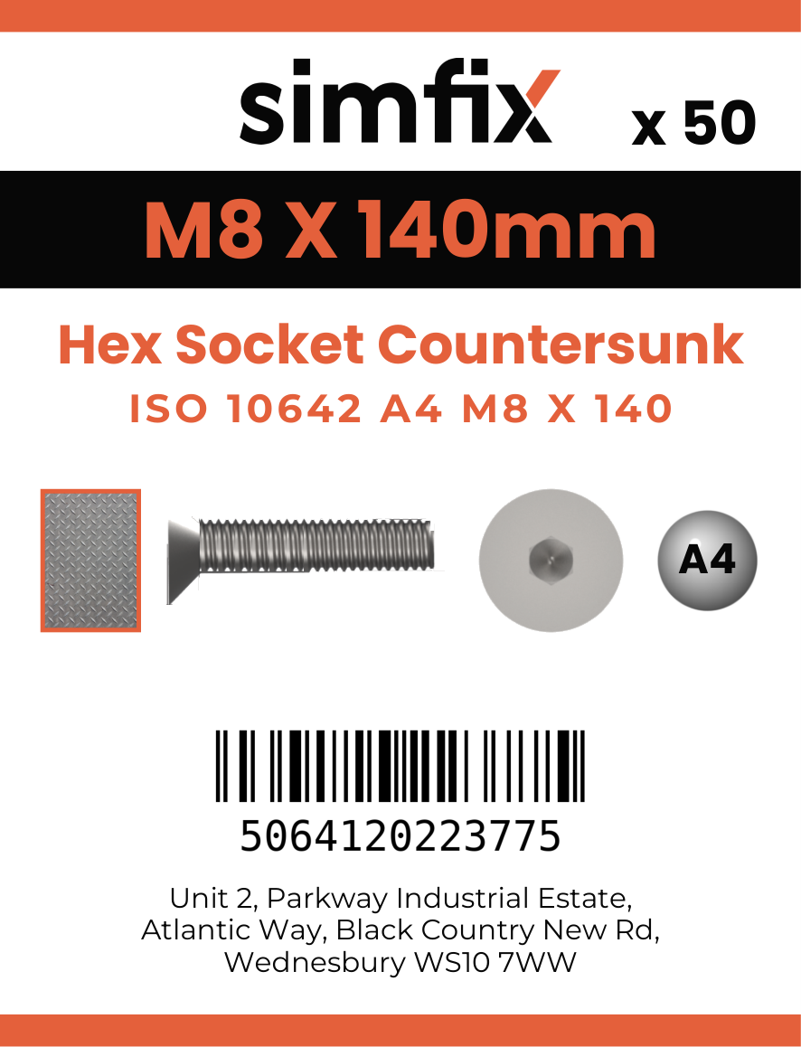 Simfix product label - 10642A408140-T