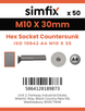 Simfix product label - 10642A410030-T