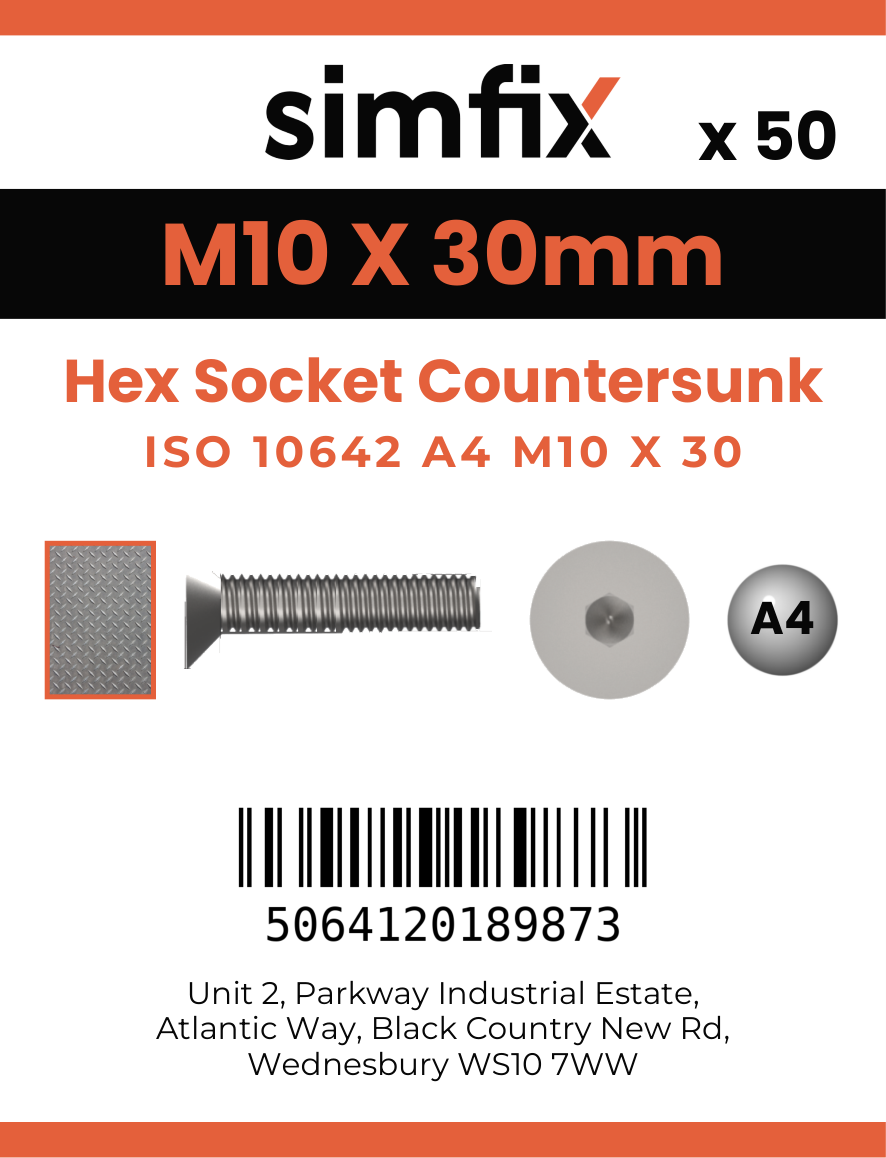 Simfix product label - 10642A410030-T