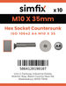 Simfix product label - 10642A410035-D