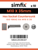 Simfix product label - 10642A410035-D