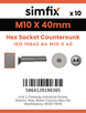 Simfix product label - 10642A410040-D