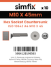 Simfix product label - 10642A410045-D