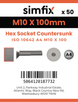 Simfix product label - 10642A410100-T