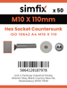 Simfix product label - 10642A410110-T
