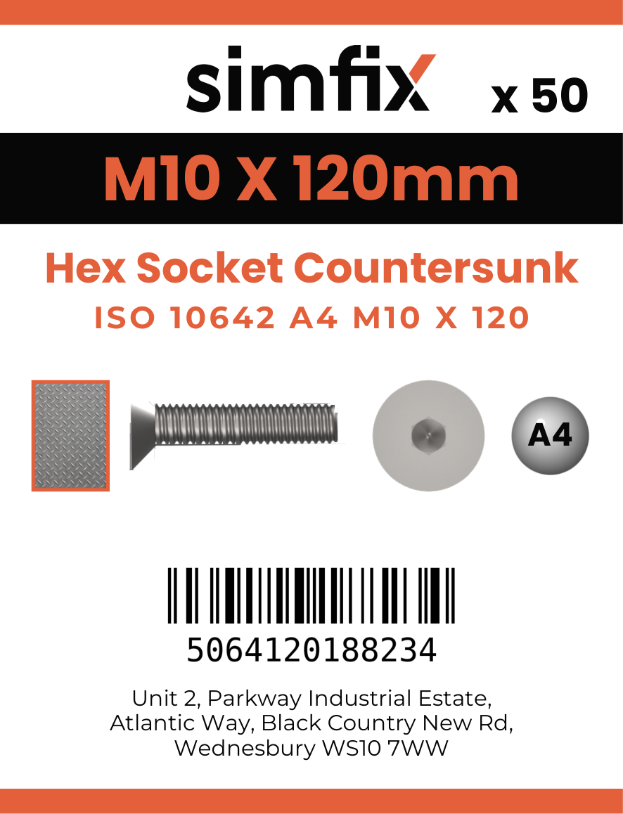 Simfix product label - 10642A410120-T