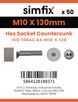 Simfix product label - 10642A410130-T