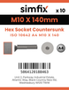 Simfix product label - 10642A410140-D
