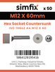 Simfix product label - 10642A412060-T
