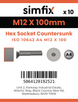Simfix product label - 10642A412100-D