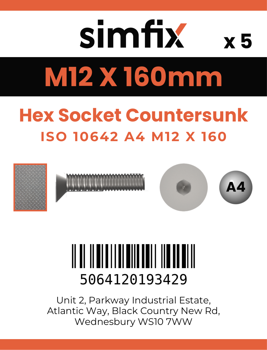 Simfix product label - 10642A412160-D
