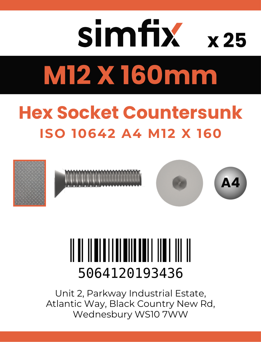 Simfix product label - 10642A412160-T
