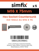Simfix product label - 10642A416075-D