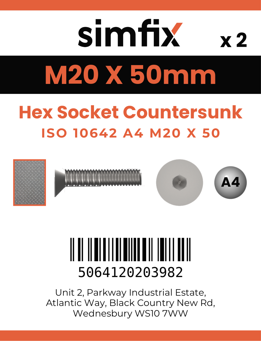 Simfix product label - 10642A420050-D