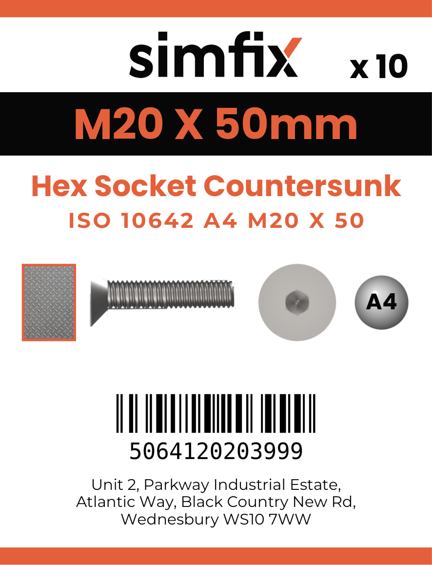 Simfix product label - 10642A420050-T