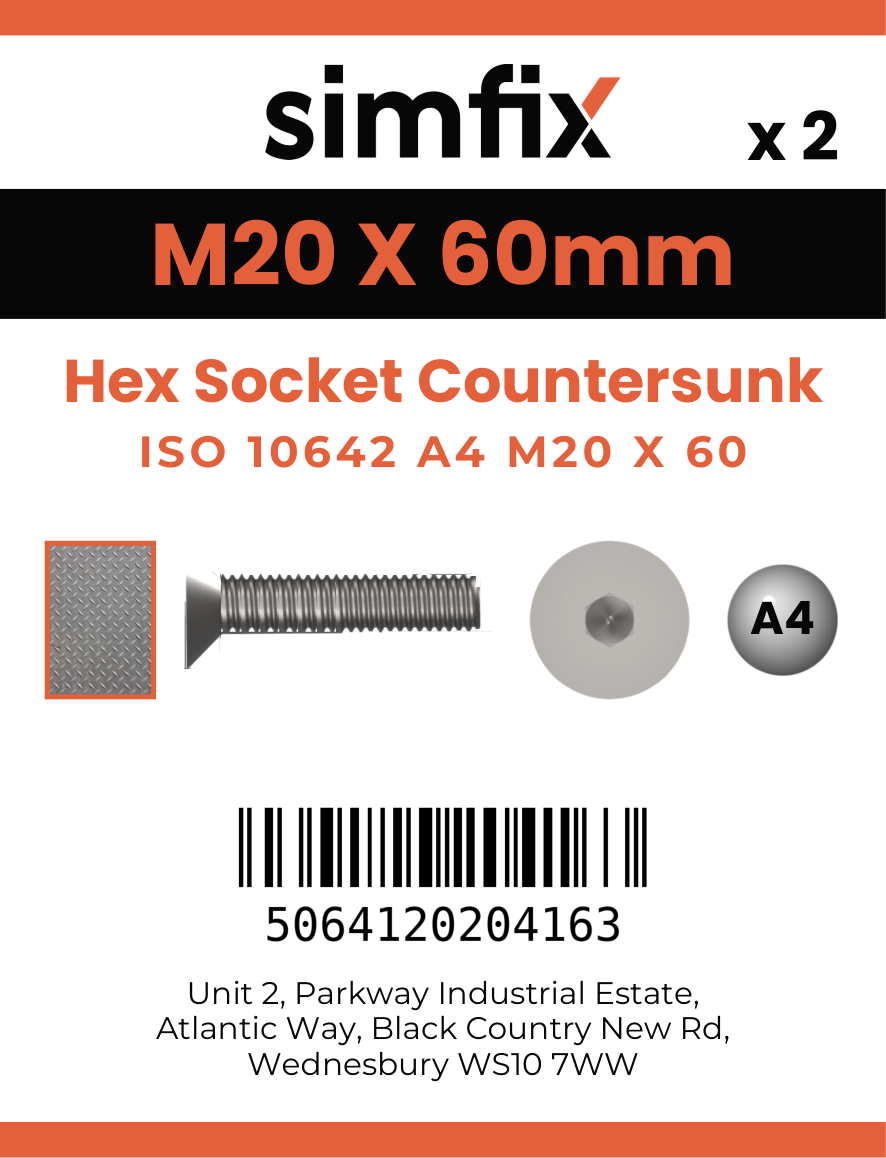 Simfix product label - 10642A420060-D