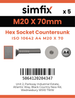 Simfix product label - 10642A420070-D