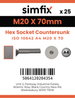 Simfix product label - 10642A420070-T