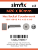 Simfix product label - 10642A420080-D