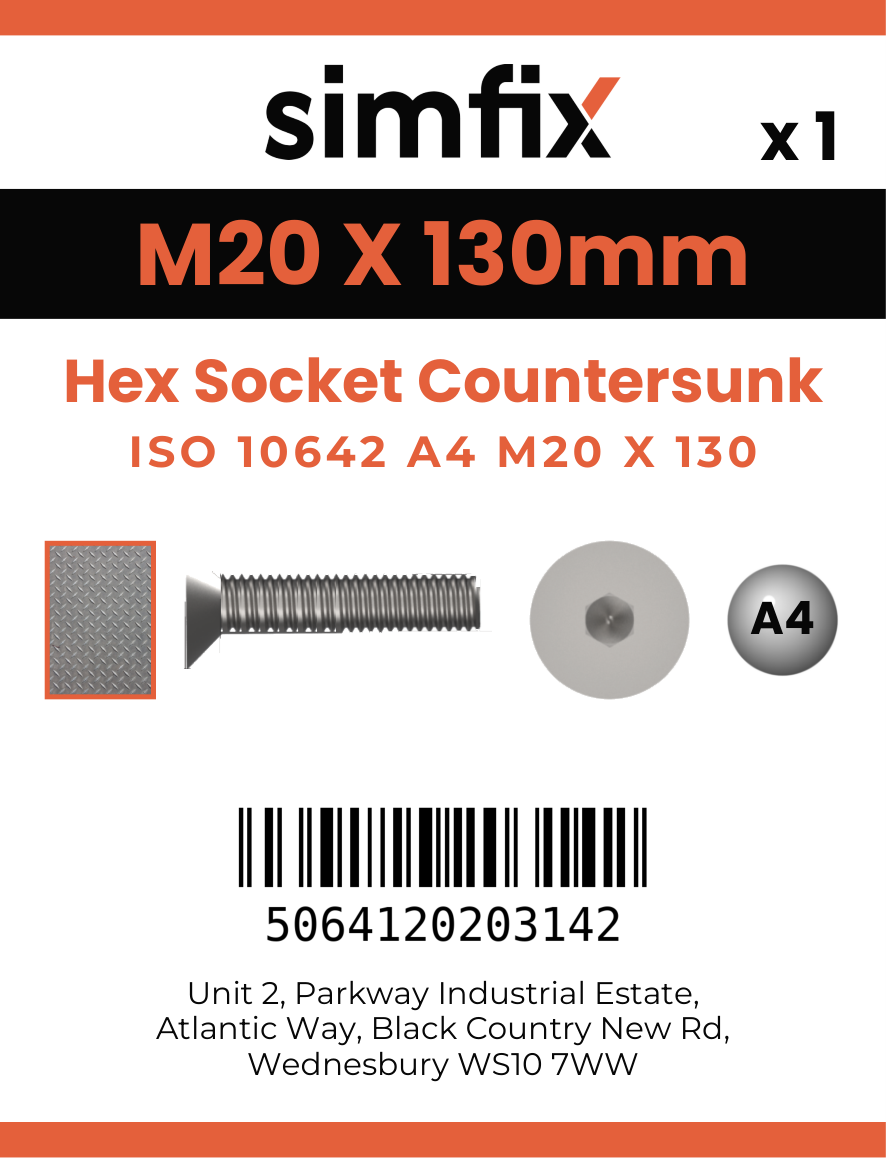 Simfix product label - 10642A420130-D
