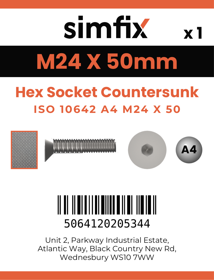 Simfix product label - 10642A424050-D