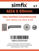 Simfix product label - 10642A424060FT-D