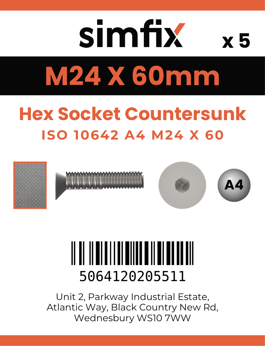 Simfix product label - 10642A424060FT-T