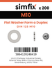 Simfix product label - 125A-1.4462-0105-T