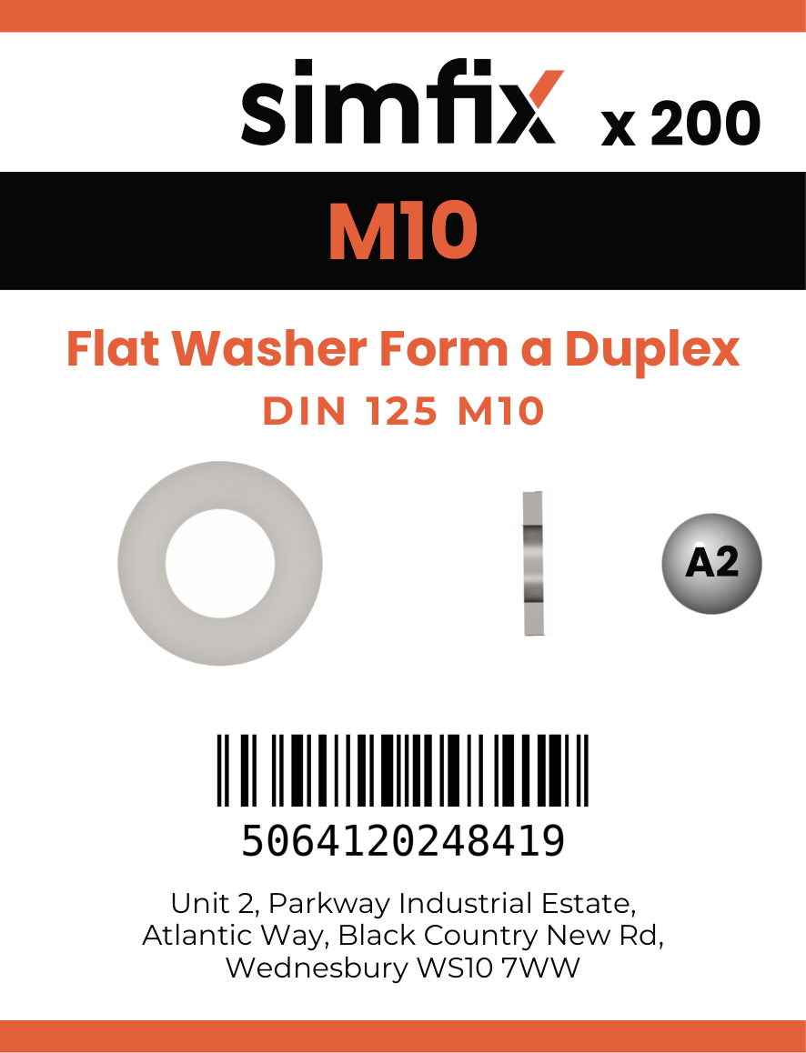 Simfix product label - 125A-1.4462-0105-T