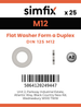 Simfix product label - 125A-1.4462-0130-D