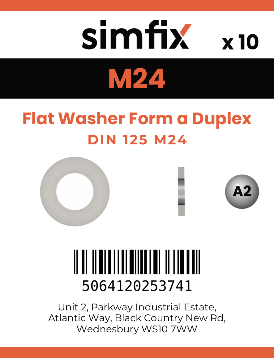 Simfix product label - 125A-1.4462-0250-D