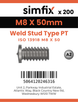 Simfix product label - 13918A2PT08050-T