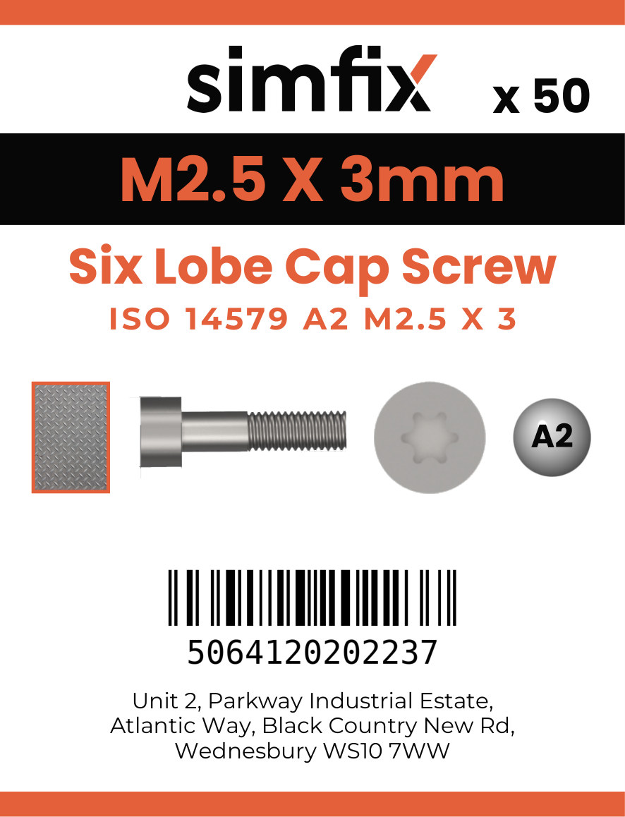 Simfix product label - 14579A2025003-T