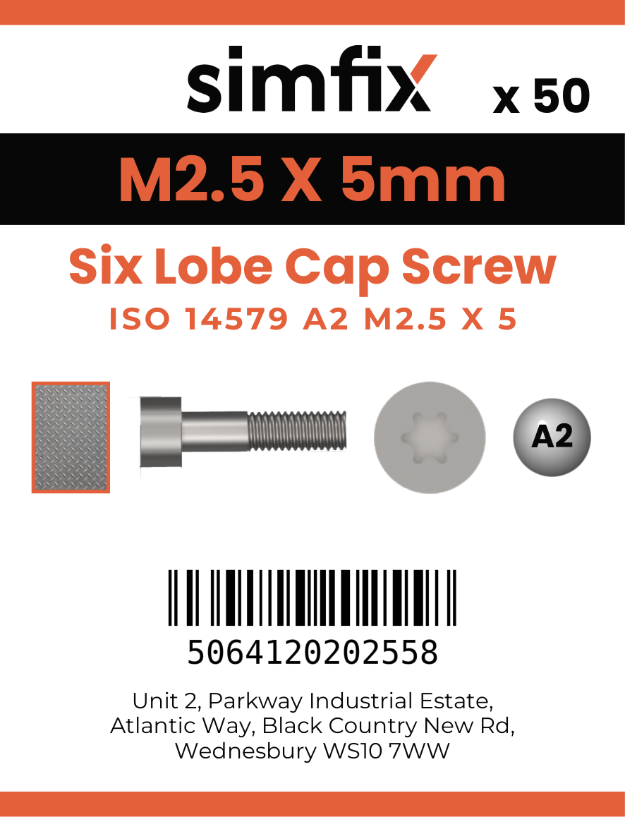 Simfix product label - 14579A2025005-T