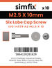 Simfix product label - 14579A2025010-D