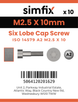 Simfix product label - 14579A2025010-D