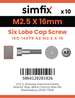 Simfix product label - 14579A2025016-D